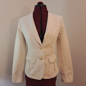 size 2 linen Banana Republic blazer